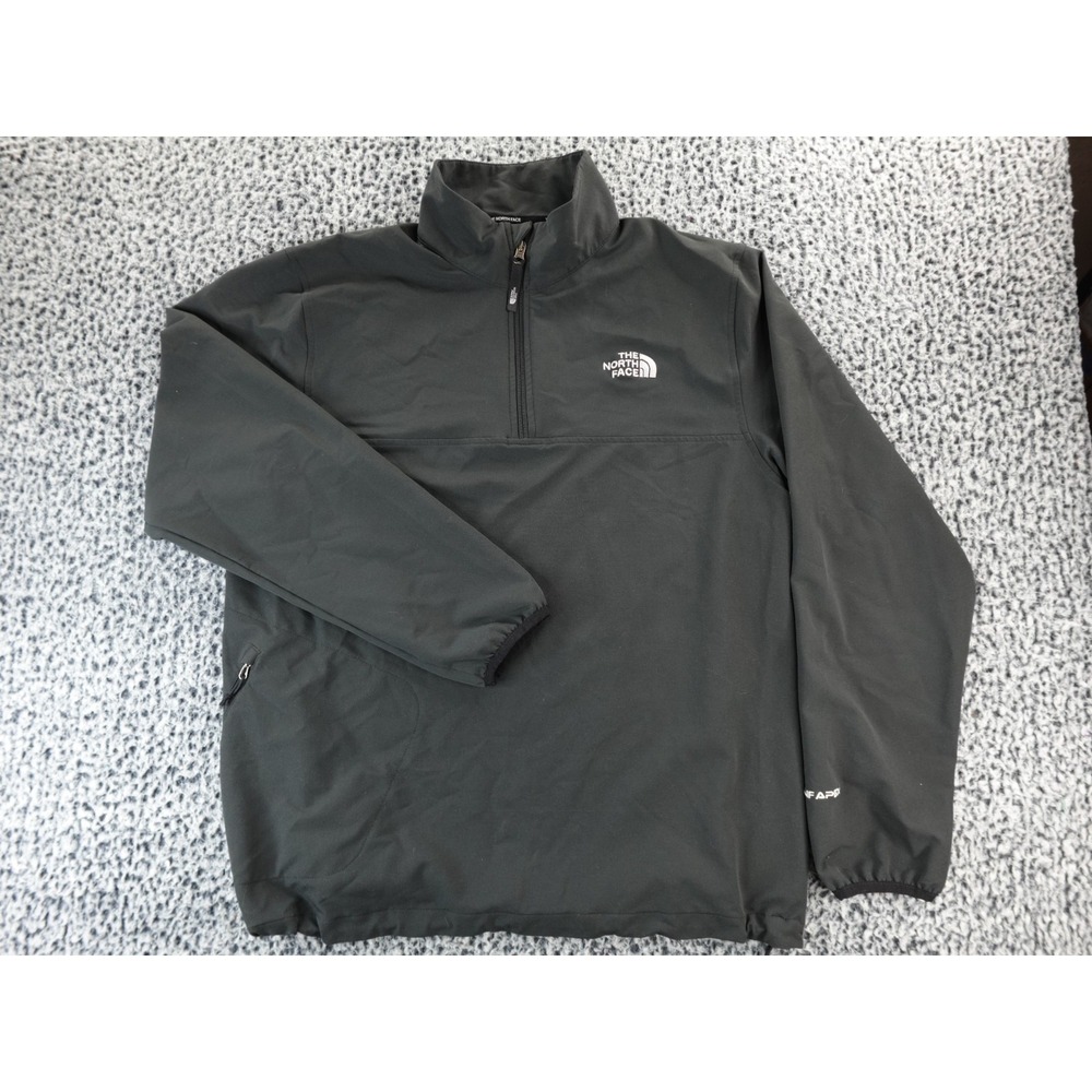 The North Face Jacket Men's Black‎ APEX Softshell  1/4 Zip Fleece Sz Large